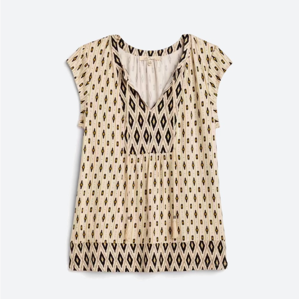 NWOT Les Serein Jasmine Split Beck Top Sz Large